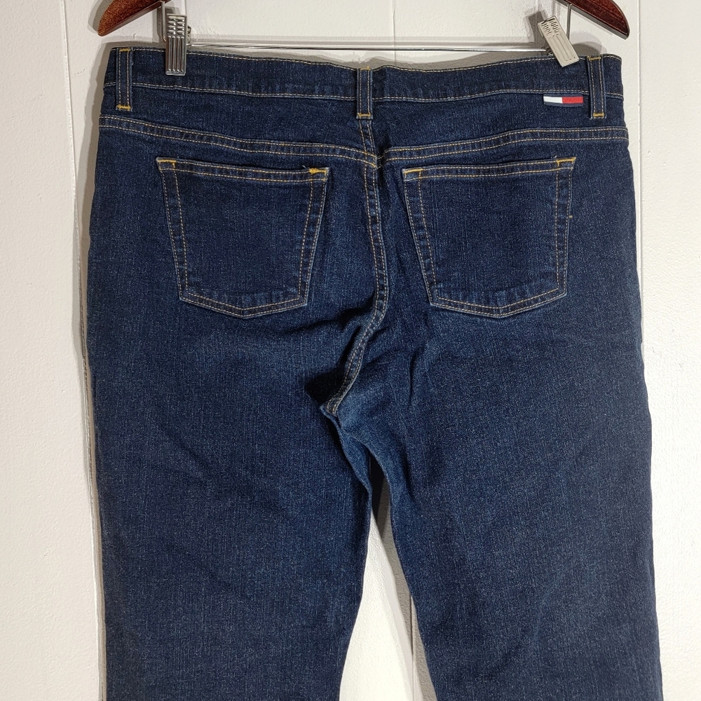 Tommy Hilfiger Midrise Bootcut Dark Blue Jeans Size 31 - Picture 4 of 6